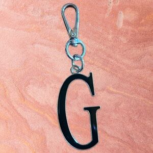 Black Letter G Bag Pull / Keychain